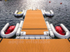 Inflatable water rest platform