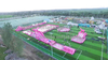 Commercial Big Inflatable Water Slide Park , Popular Style Inflatable Amusement Water Park On Land
