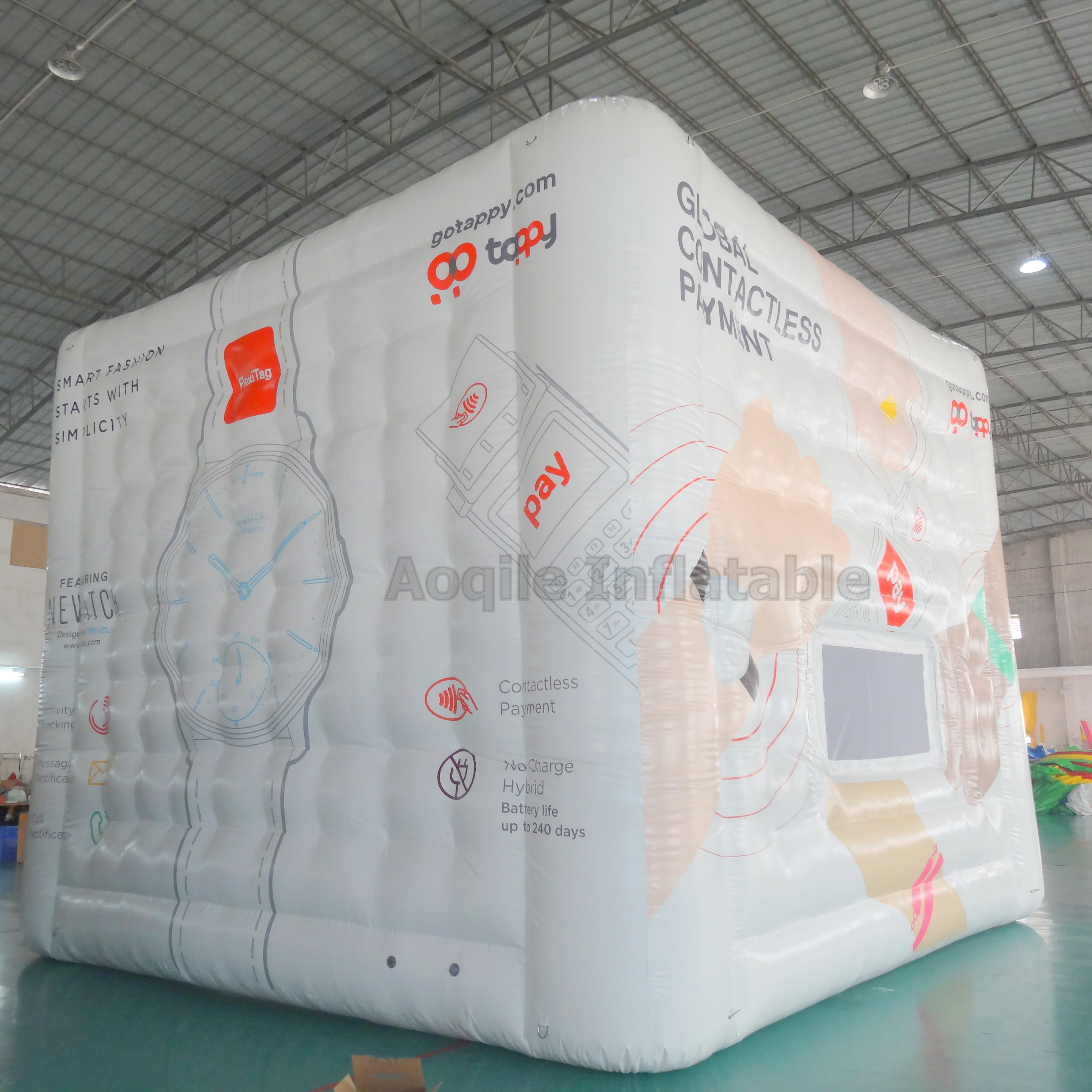 Outdoor Advertising Event Exhibition Rectangular Inflatable Bubble Tent