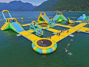 wholesale Inflatable Summer popular outdoor Inflatable water park floating inflatable water park