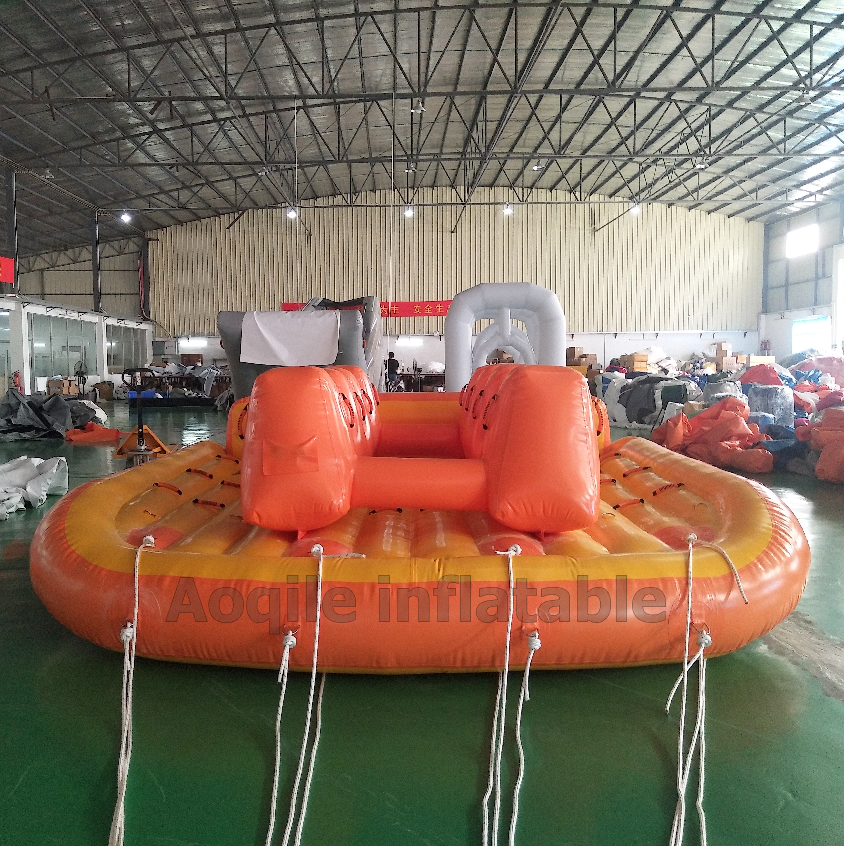 Inflatable 5 people Donut Boat Ride Towable Water Boat Fly Tube For Water Sport Games