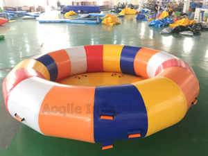 Water Park Commercial UFO Aqua Twister Spinning Rotating Roll 6-8-12 Seats Inflatable Disco Boat for sale