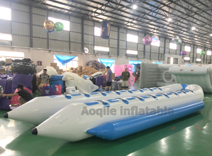 Hot sale inflatable flyfish 6 person banana boat / Inflatable Banana Rubber Boat / inflatable banana boat floating water toy