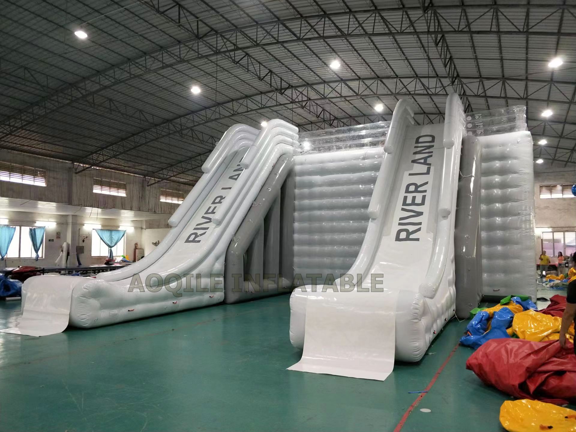 Customized Outdoor Commercial Large Inflatable Water Slide Water High Speed Slide Equipment