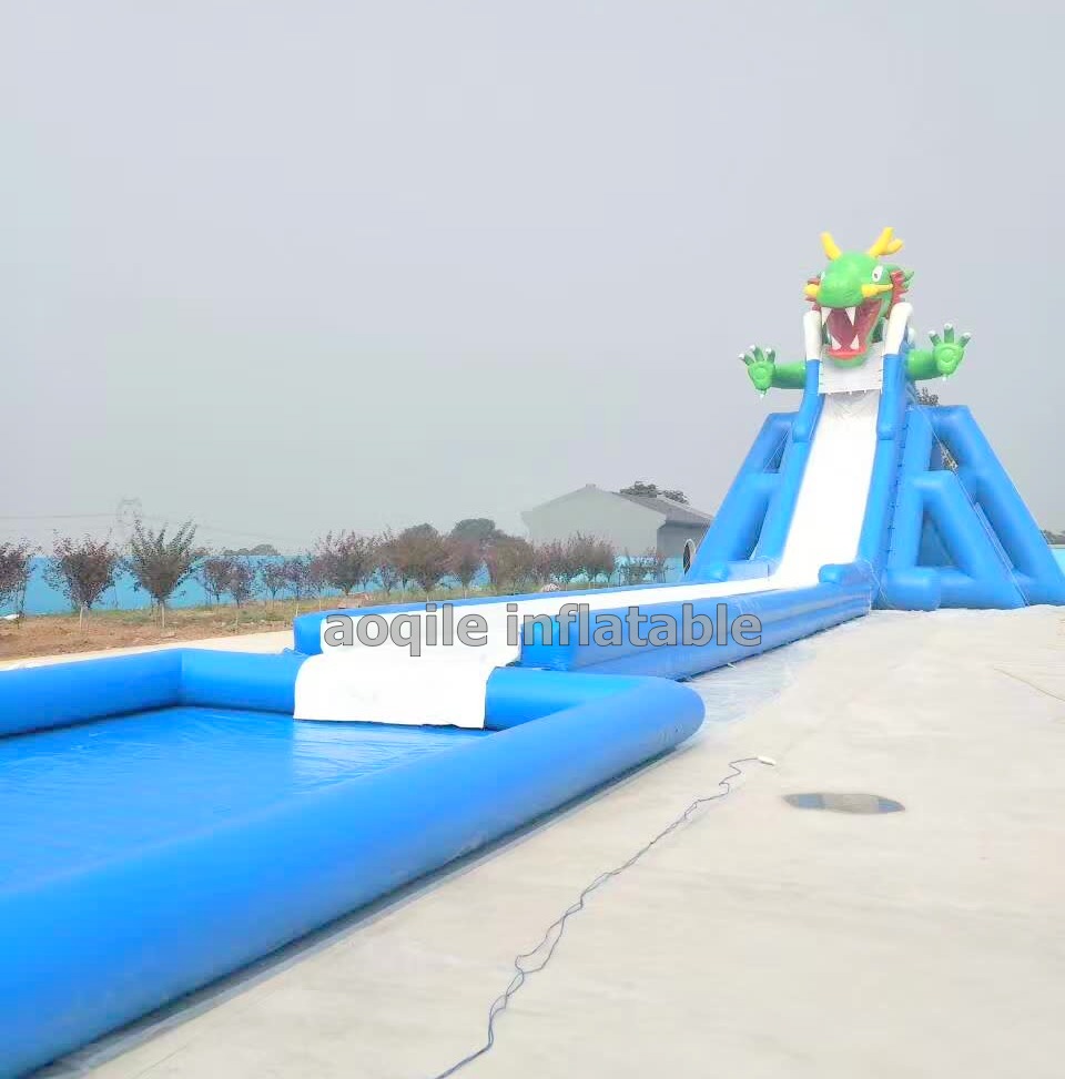 10 meters high adults huge inflatable hippo water slide for beach from China inflatable manufacturer