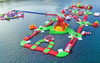 Large Inflatable Adventure Water Park Inflatable Floating Assault Course Inflatable Aqua Run Park