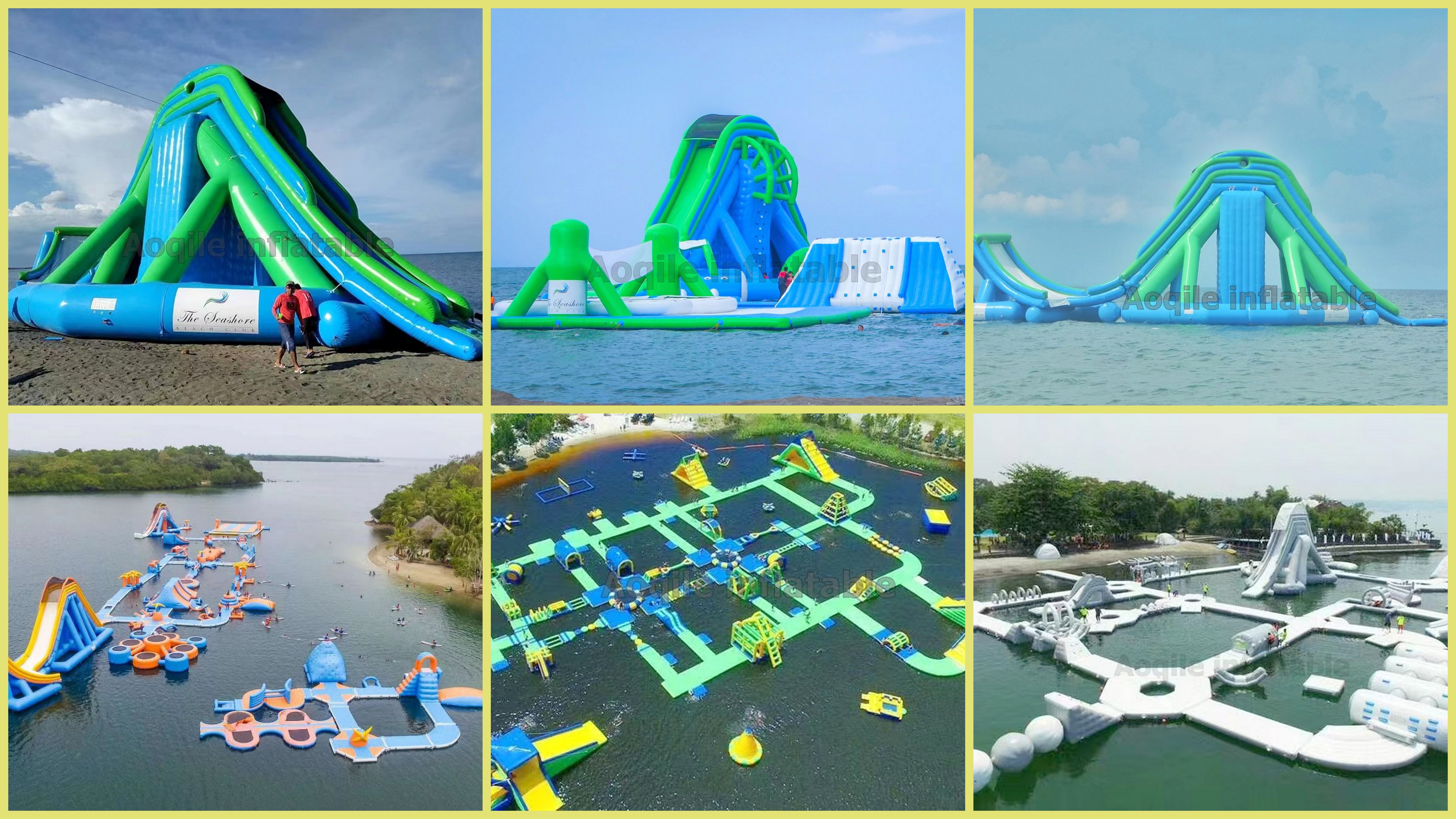 Hot Selling Inflatable Water Slide Children Adult Outdoor Large Swimming Pool Inflatable pvc Water Park Slide Equipment