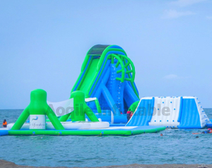 Commercial Airtight Floating Large Inflatable Water High Speed Slide Inflatable Water Park