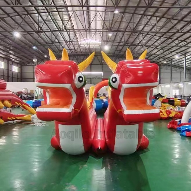 Air sealed Factory Good Selling Custom Size Sea Towable Inflatable Dragon Water Banana Boat for 10 Persons