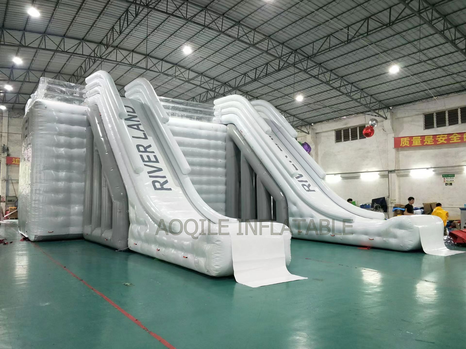 Customized Outdoor Commercial Large Inflatable Water Slide Water High Speed Slide Equipment