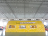 Yellow outdoor inflatable house Airsealed tent stage arch inflatable event tent
