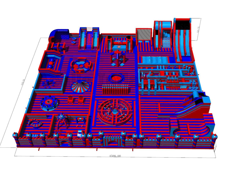 Inflatable theme park