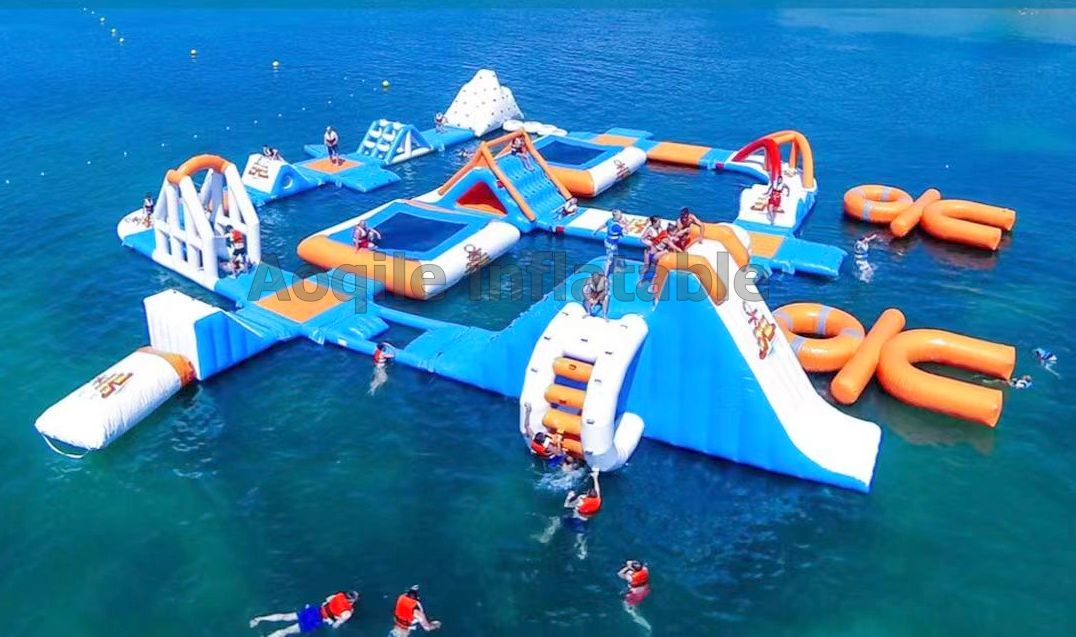 Summer Water Carnival Party Inflatable Park Outdoor Water Floating Park Equipment