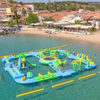 New inflatable floating obstacle inflatable floating water park games for adults equipment
