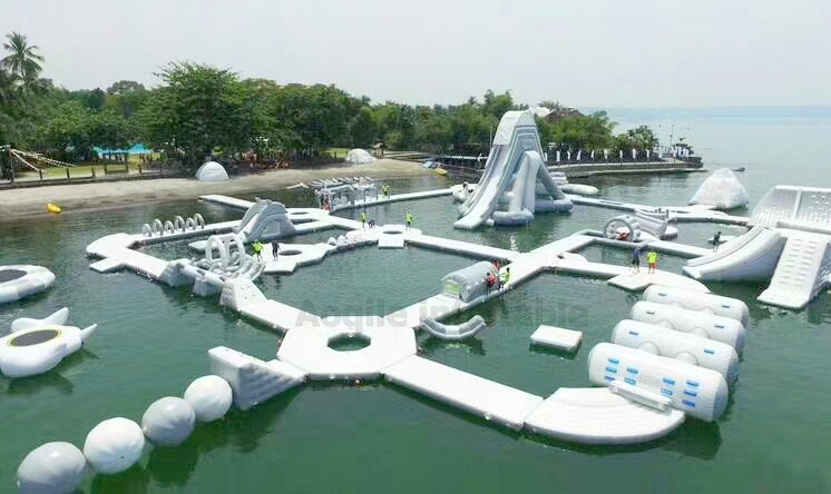 New Inflatable Water Obstacle Course For Wake Park/ Inflatable Sea Water Park / Fun Aquapark Water Games Manufacturer