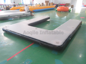 Wholesale Outdoor Inflatable Yacht Fishing Board Inflatable U Shaped Water Floating Platform