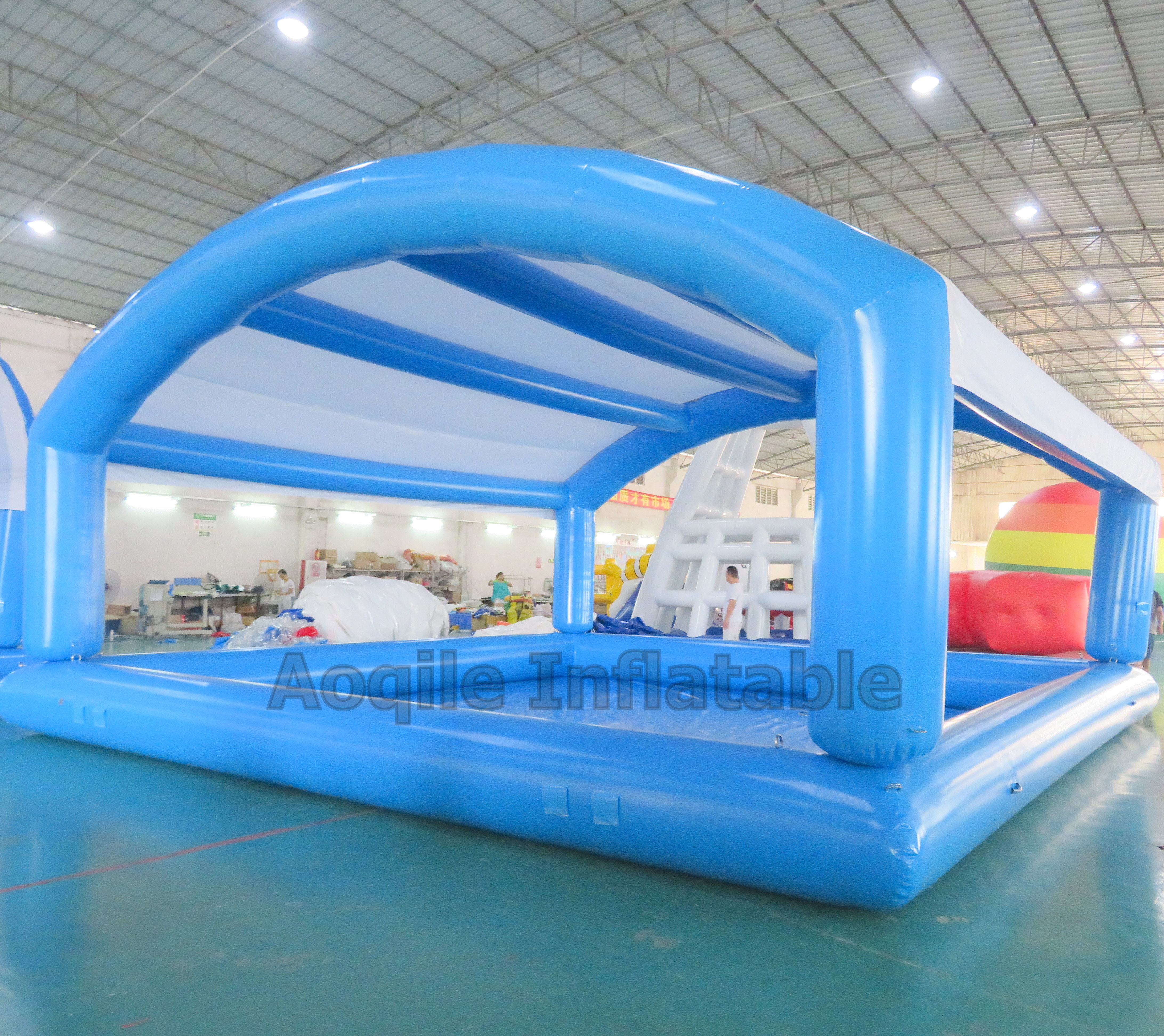 For Sale Outdoor Summer Inflatable Swimming Pool Vaulted With Dome Tent Shade Water Entertainment