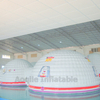 Custom Outdoor Party Iglu Event Dome advertising Tent White and red Inflatable Igloo Tent