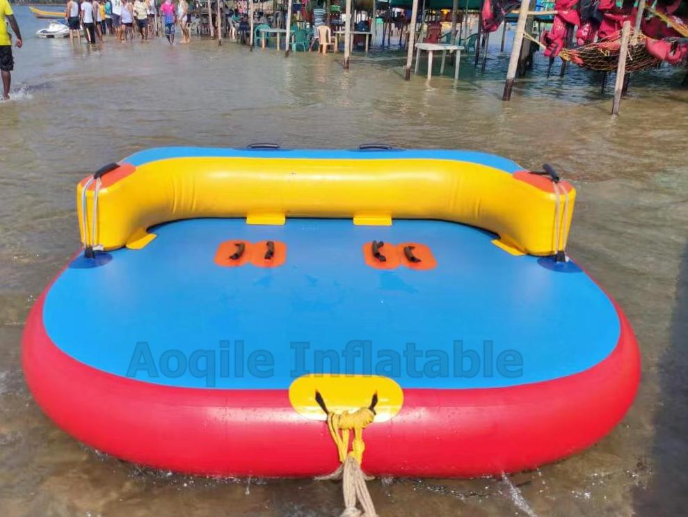 Customized Large Pvc Summer Water Inflatable Sofa Flying Fish Sea Surfing Flying Fish Extreme Sports