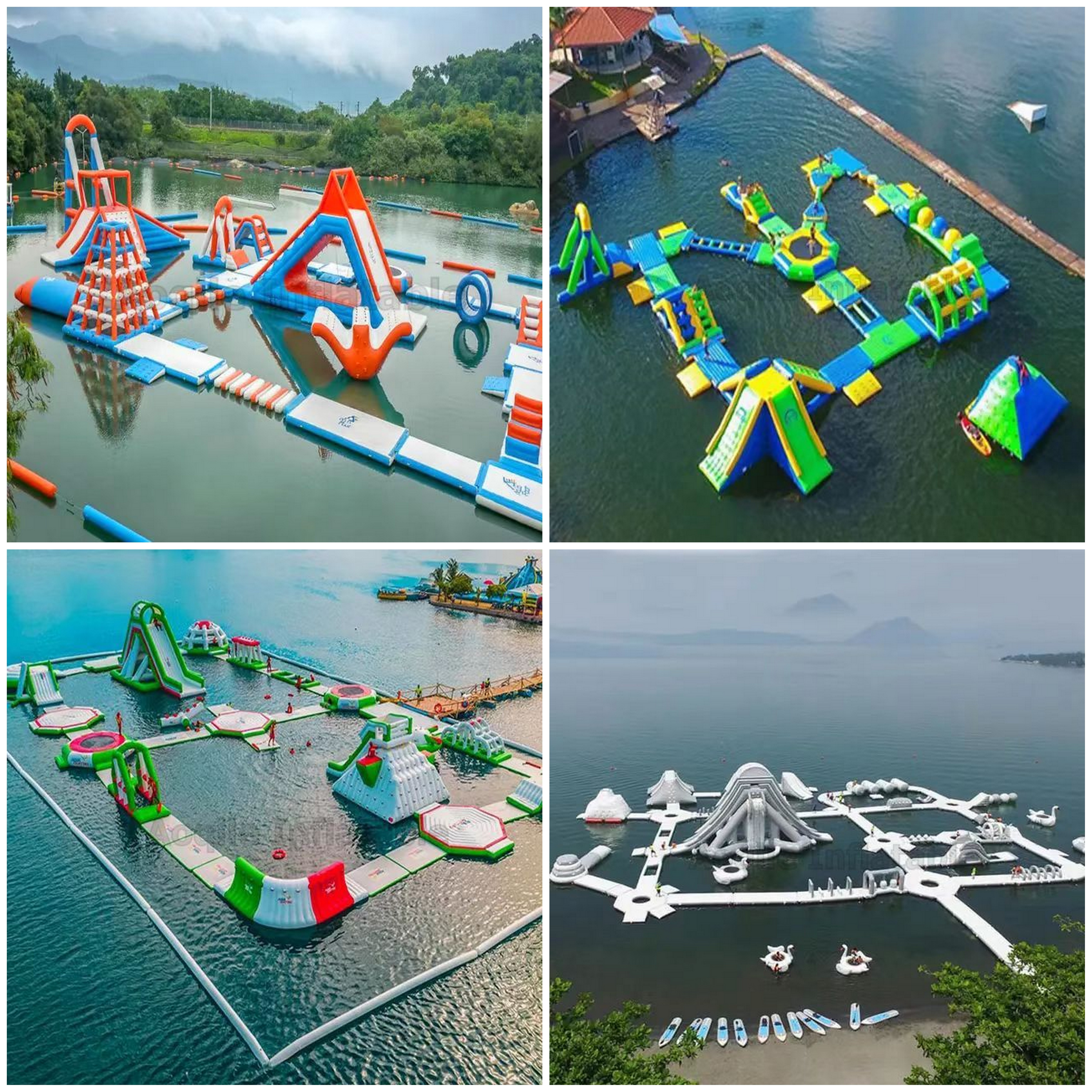 Hot Sale High Quality Adult Water Climbing Sports Obstacle Park Game Inflatable Floating Water Park