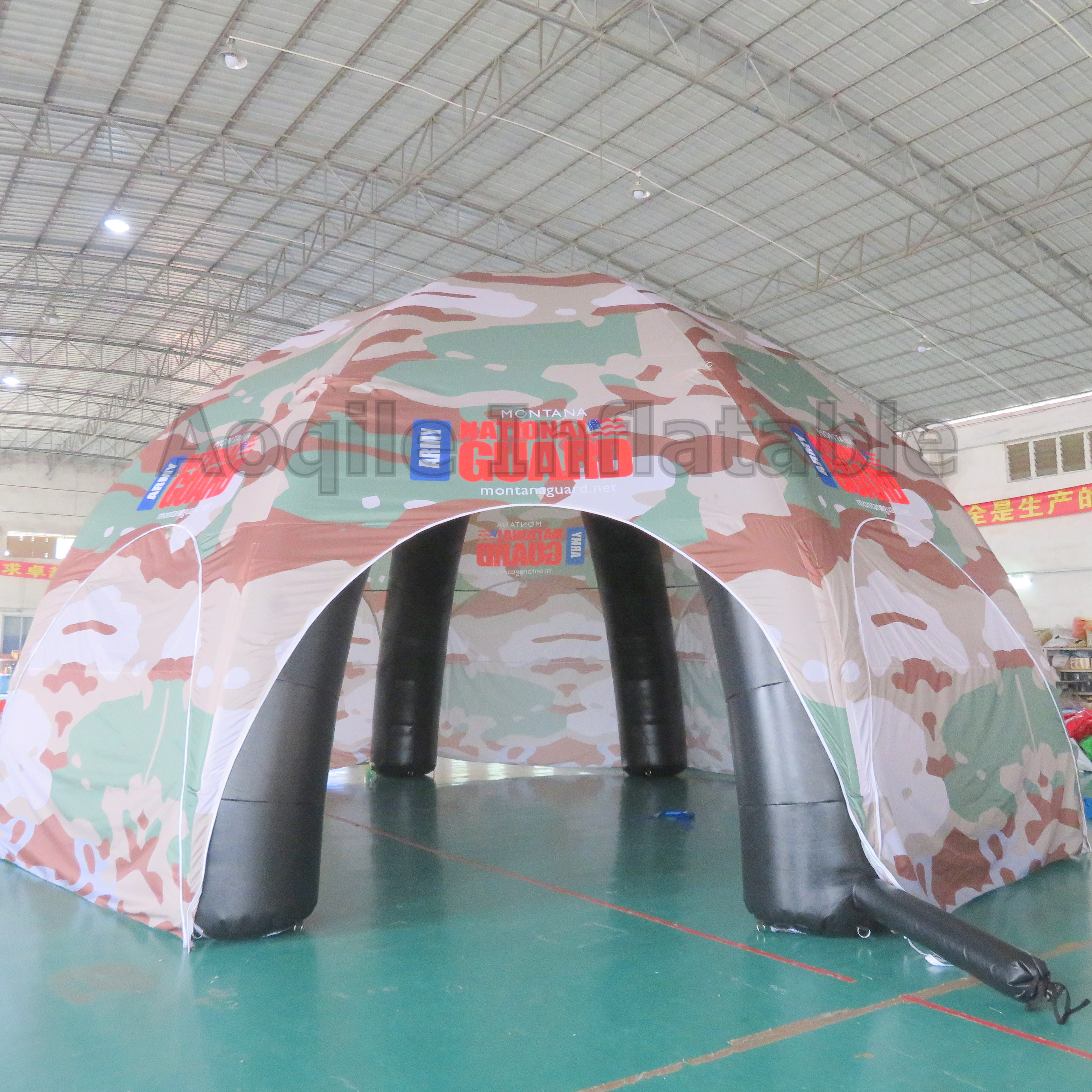 Large Commercial Outdoor Portable Advertising Tent Inflatable Dome Camouflage Tent