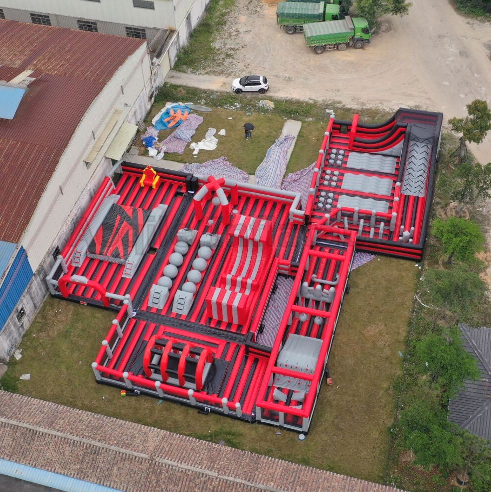 Outdoor Indoor Trampoline Park Inflatable Jumping Bounce House Obstacle Course Park Inflatable Fun Park