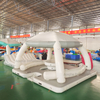 Aqua party inflatable floating dock platform island tent for water park