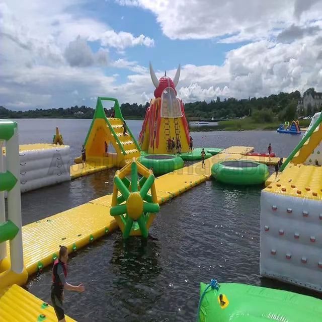 Hot Sale High Quality Adult Water Climbing Sports Obstacle Park Game Inflatable Floating Water Park