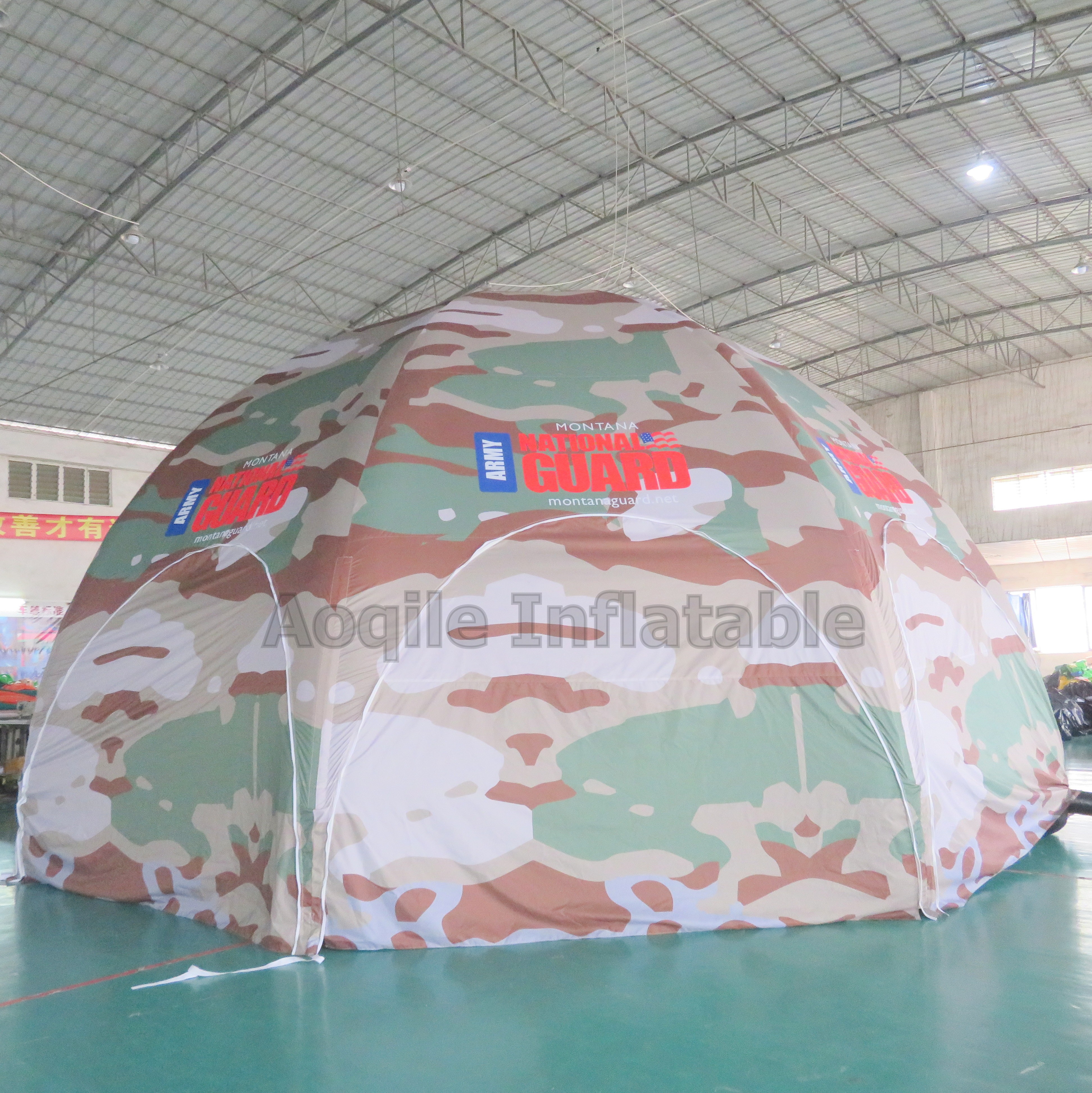 Large Commercial Outdoor Portable Advertising Tent Inflatable Dome Camouflage Tent