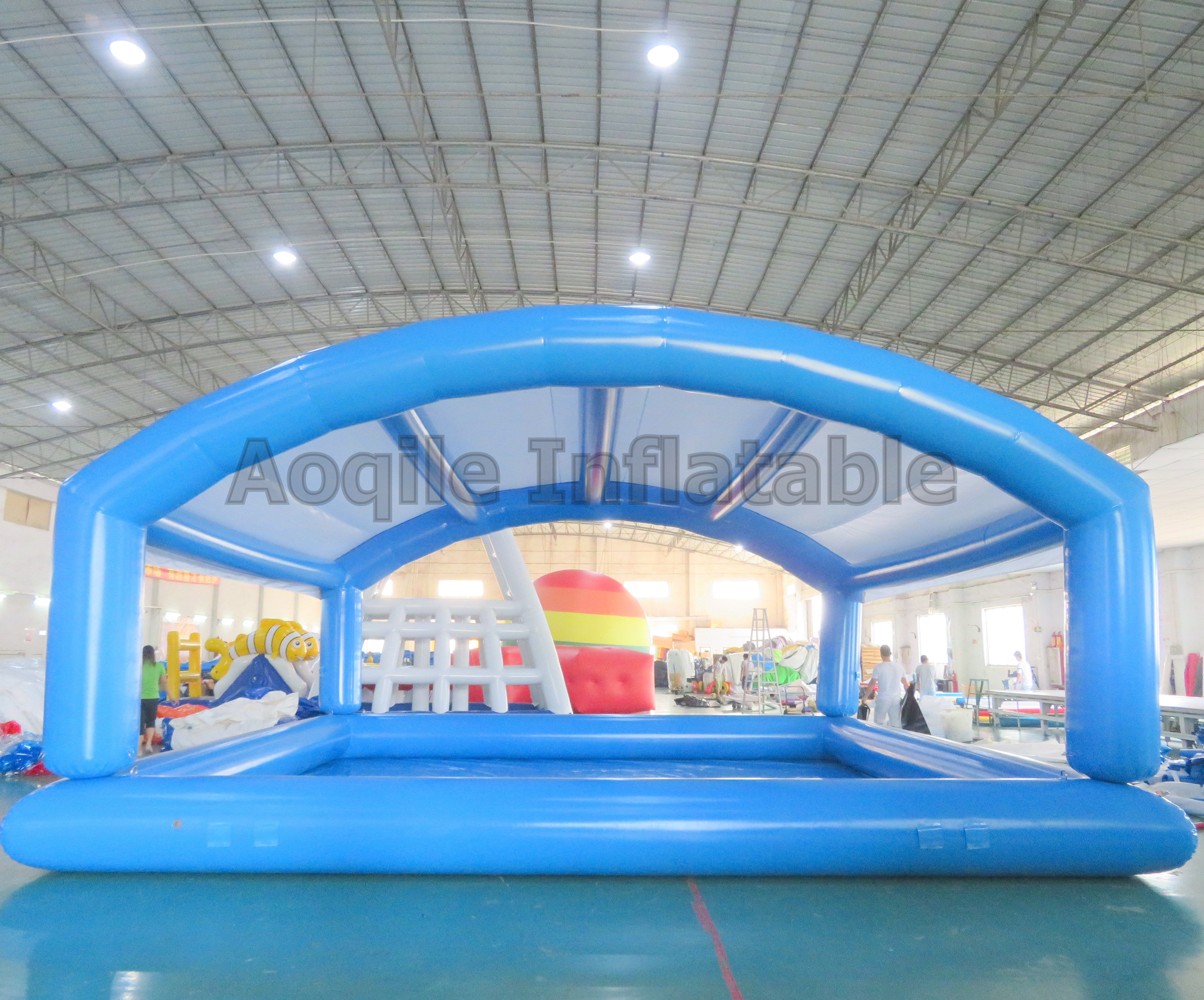 For Sale Outdoor Summer Inflatable Swimming Pool Vaulted With Dome Tent Shade Water Entertainment