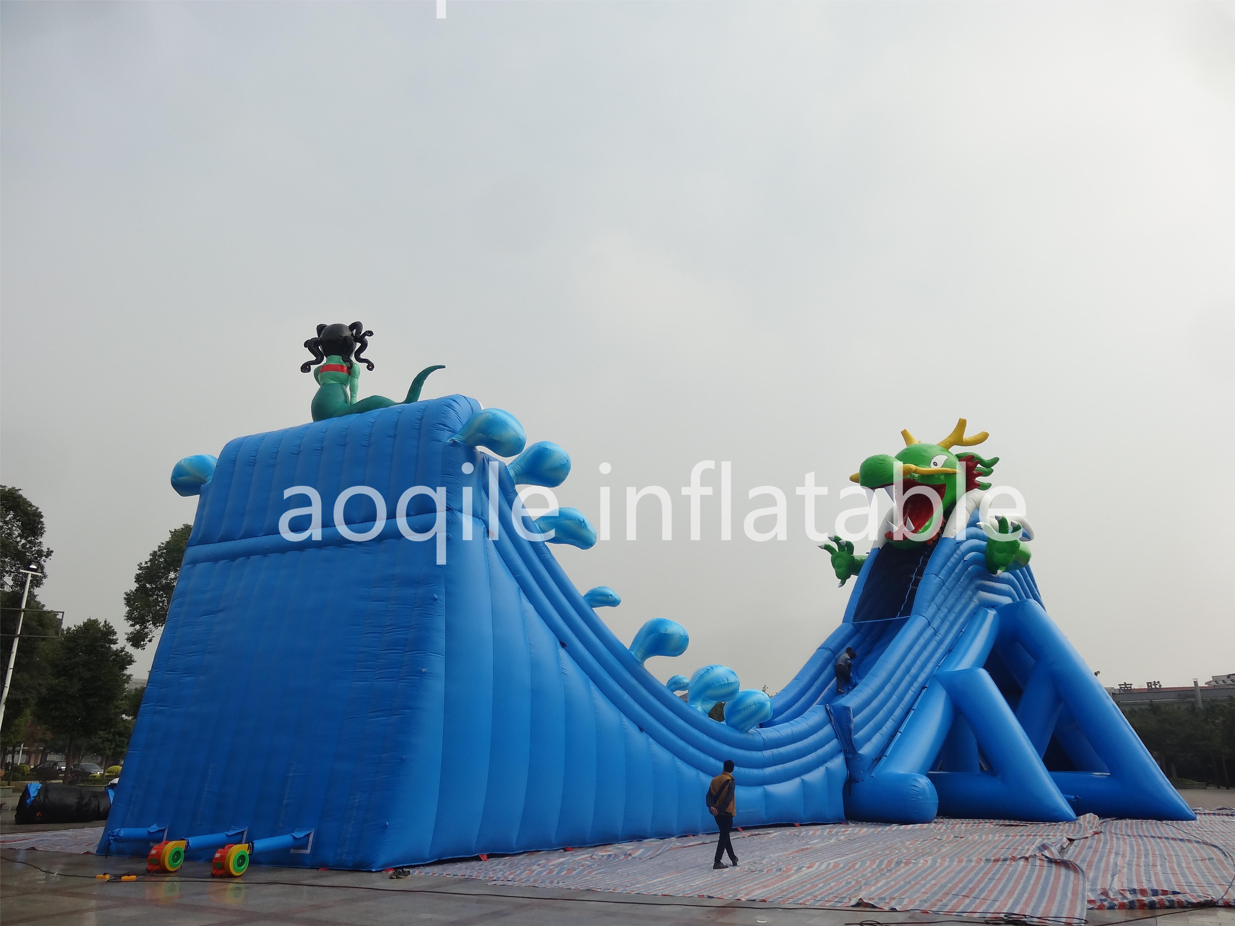 Commercial Water Park Equipment Inflatable Ground Ocean World Water Park On Land