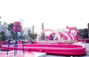 Commercial Big Inflatable Water Slide Park , Popular Style Inflatable Amusement Water Park On Land