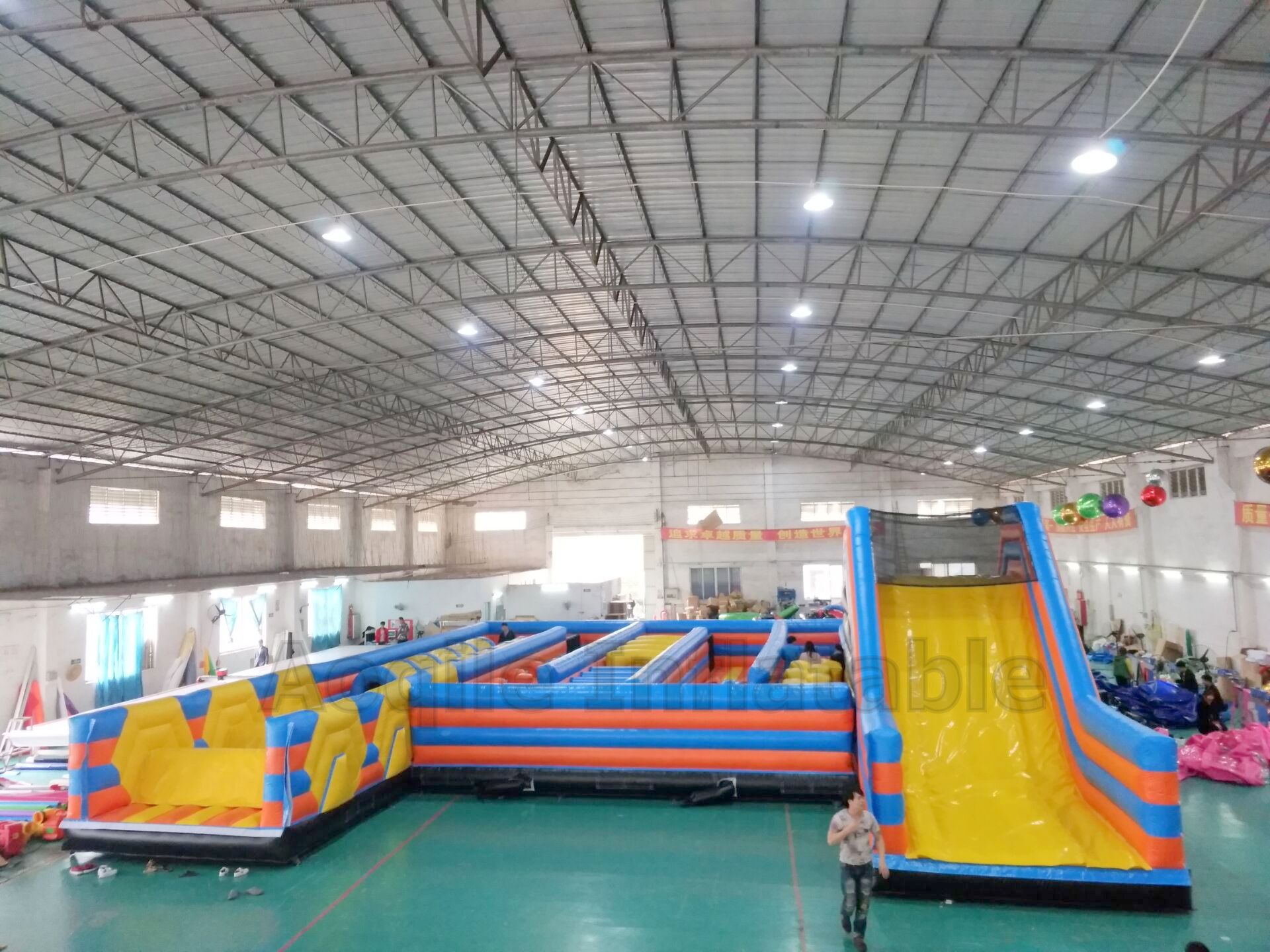 Children indoor big inflatable trampoline theme park, Amusement game park equipment, Kids play theme park for sale