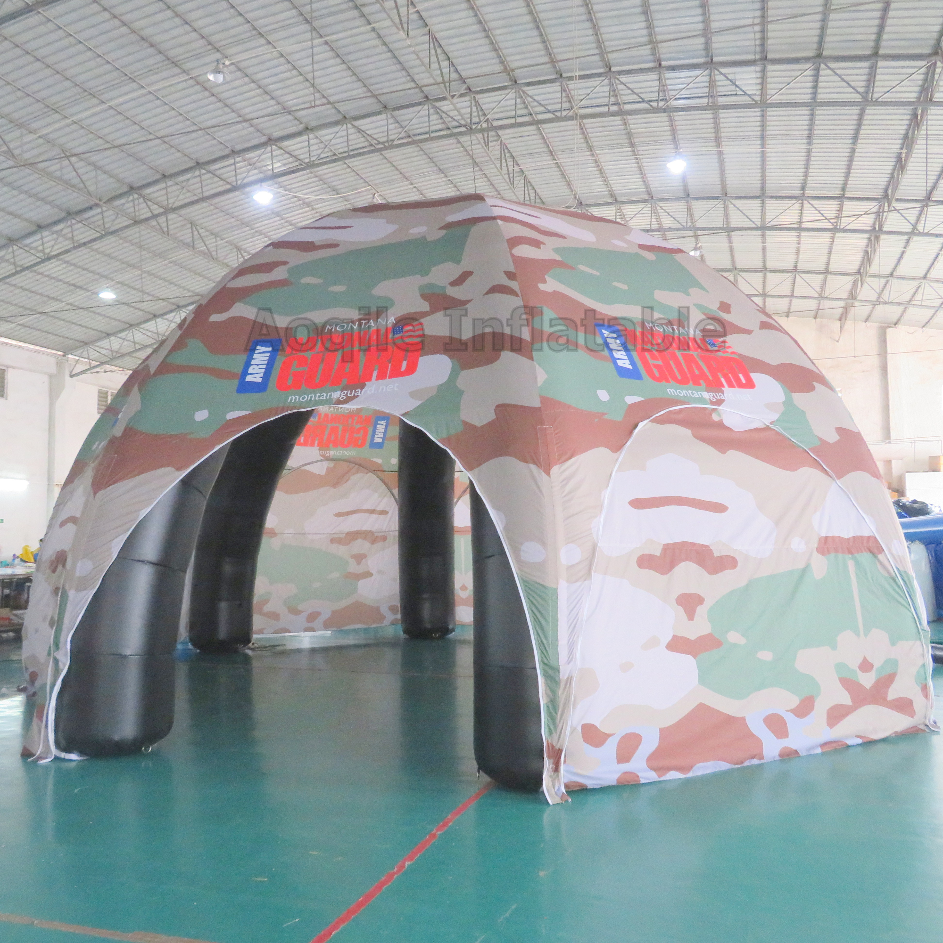 Large Commercial Outdoor Portable Advertising Tent Inflatable Dome Camouflage Tent