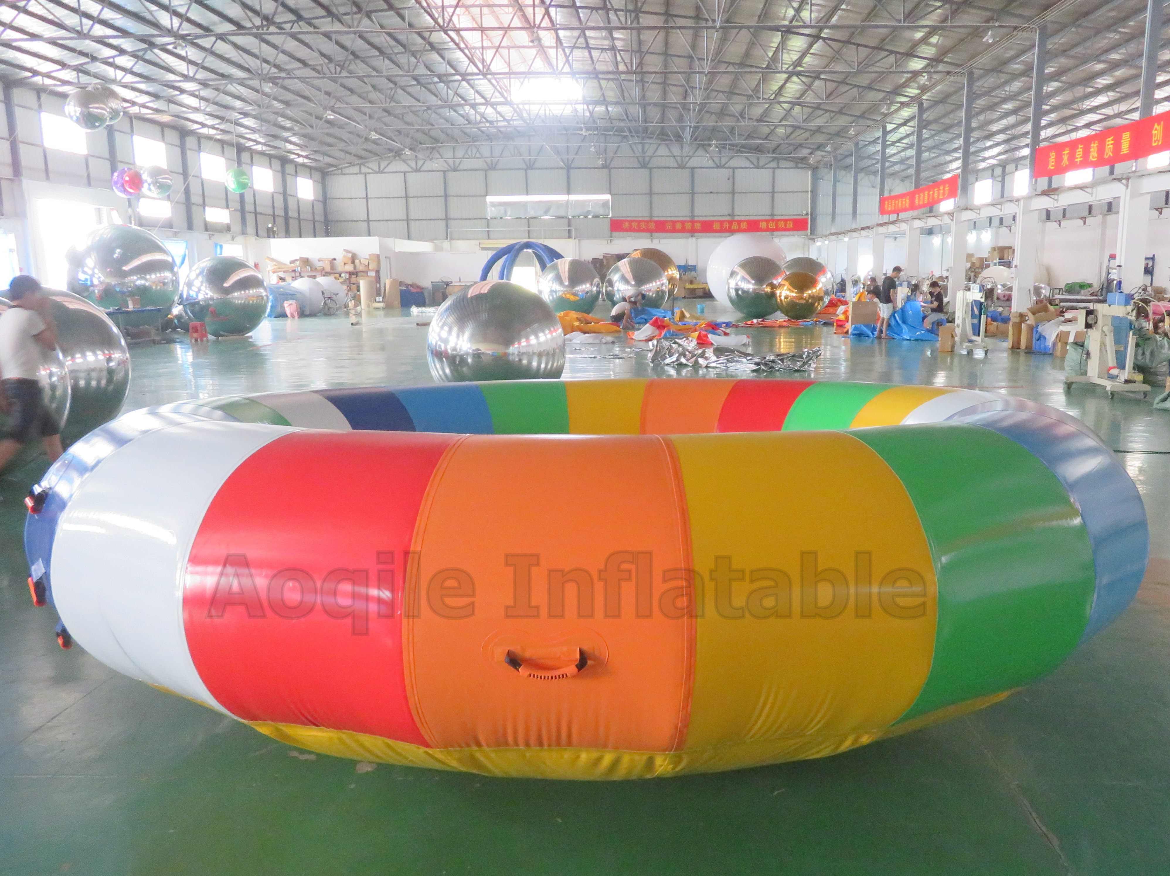 6-10 Persons Inflatable Rotating Water Toys Disco Boat Towable Tube Water Entertainment Crazy UFO Inflatable Disco Boat