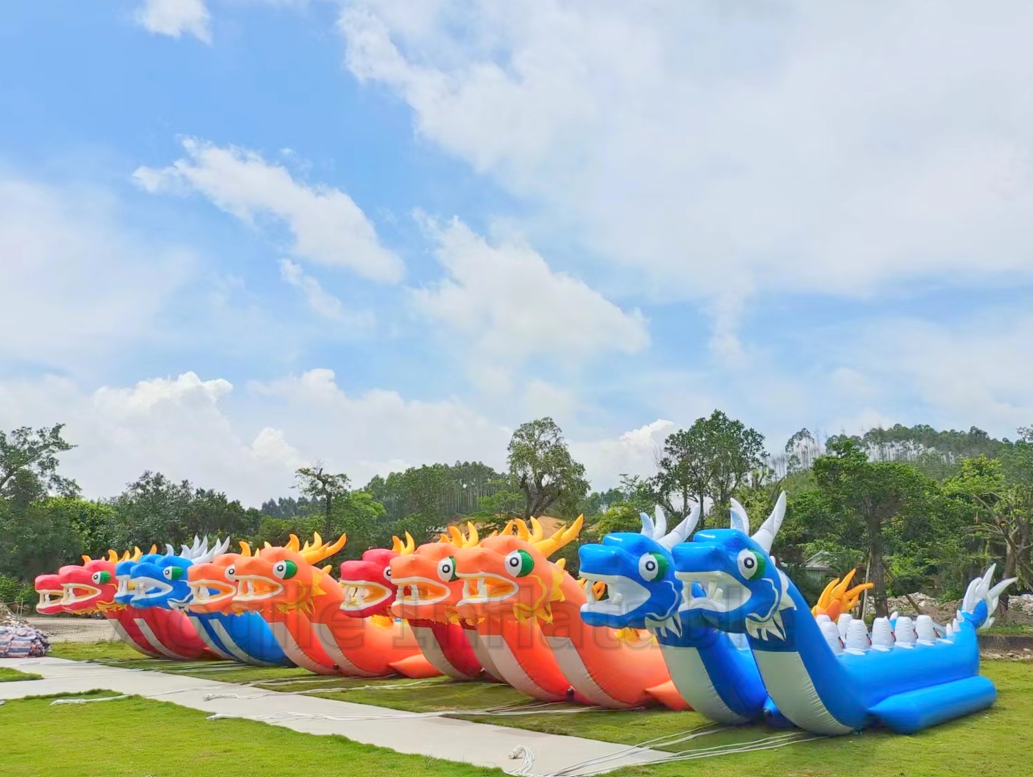 Resort Adult Stimulating Water Sports towables inflatable dragon boat