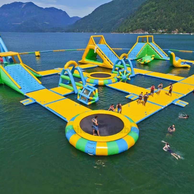 Inflatable Water Obstacle Course For Lake Wake Park/ Hot Inflatable Water Park /Inflatable Aquatic Park Aqua Fun Park