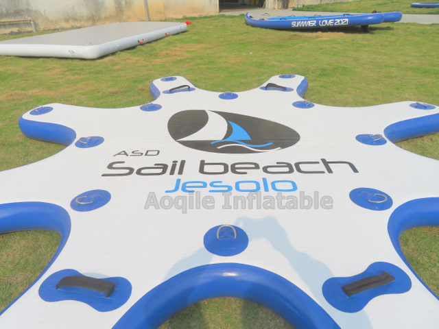 Outdoor Leisure Water Inflatable Floating Raft Dock Mat Inflatable Water Platform