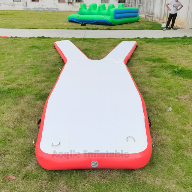 Inflatable Y Shaped Yacht Dock Platform Equipment Water Inflatable Rest Floating Island