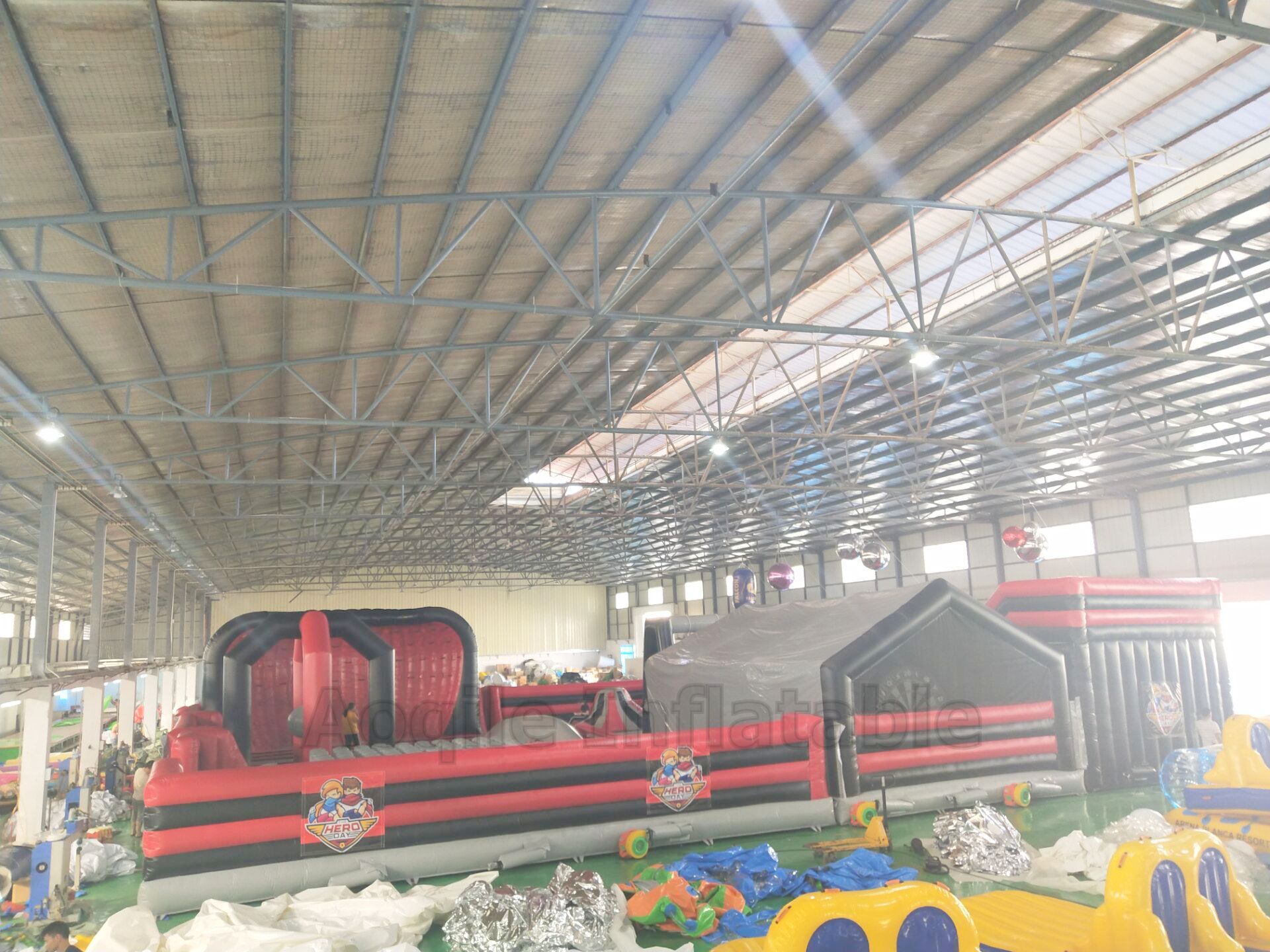 Children indoor big inflatable trampoline theme park, Amusement game park equipment, Kids play theme park for sale