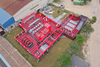 Custom Big Bounce House Trampoline Park Inflatable Theme Park Games with Side, Obstacle Course