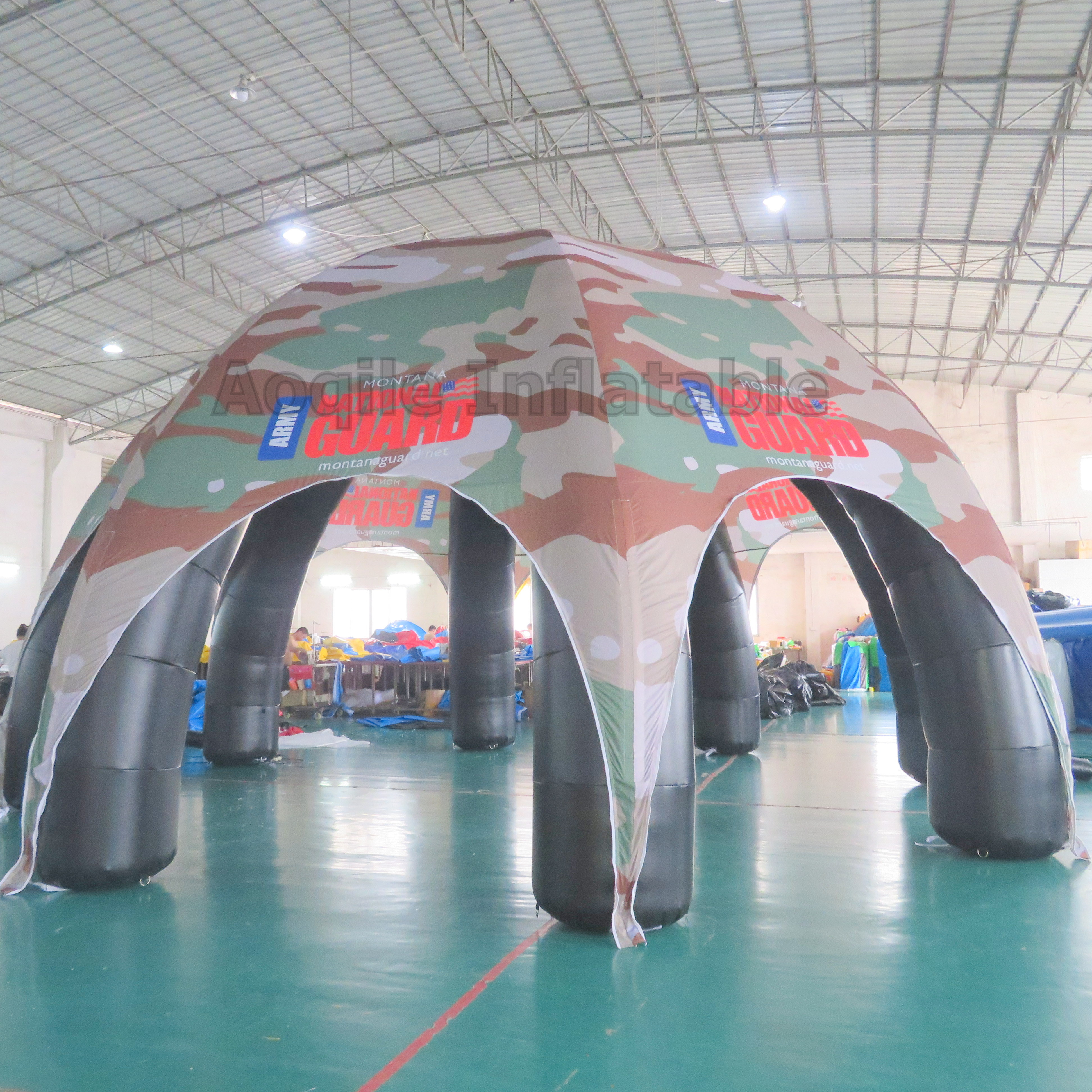 Large Commercial Outdoor Portable Advertising Tent Inflatable Dome Camouflage Tent