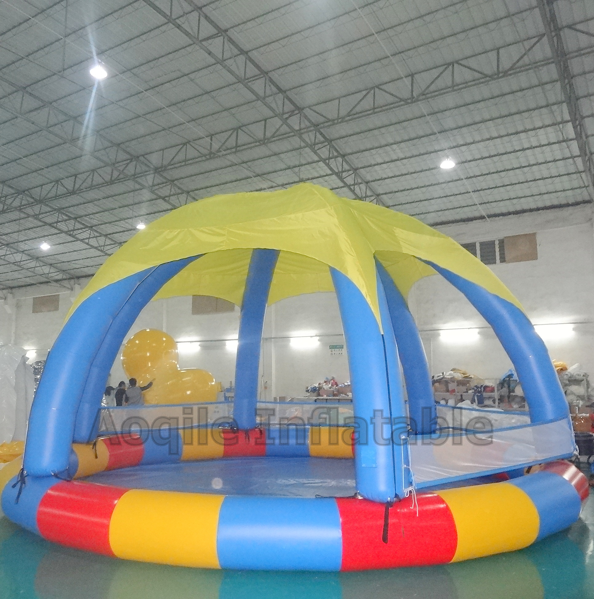 Inflatable Pool Tent With Dome Leisure Tent Water Game Entertainment Tent Equipment