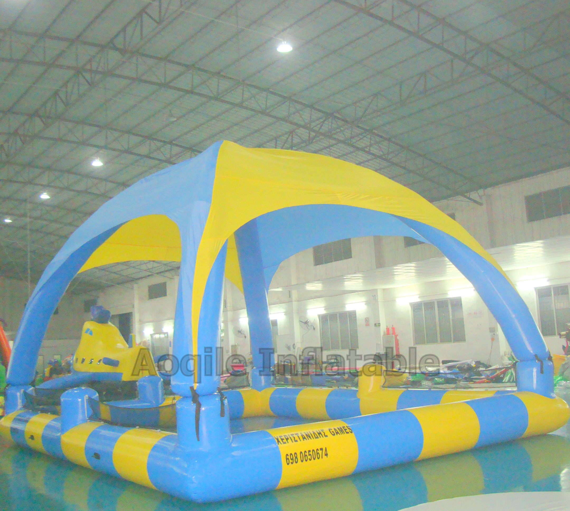 Inflatable Pool Tent With Dome Leisure Tent Water Game Entertainment Tent Equipment