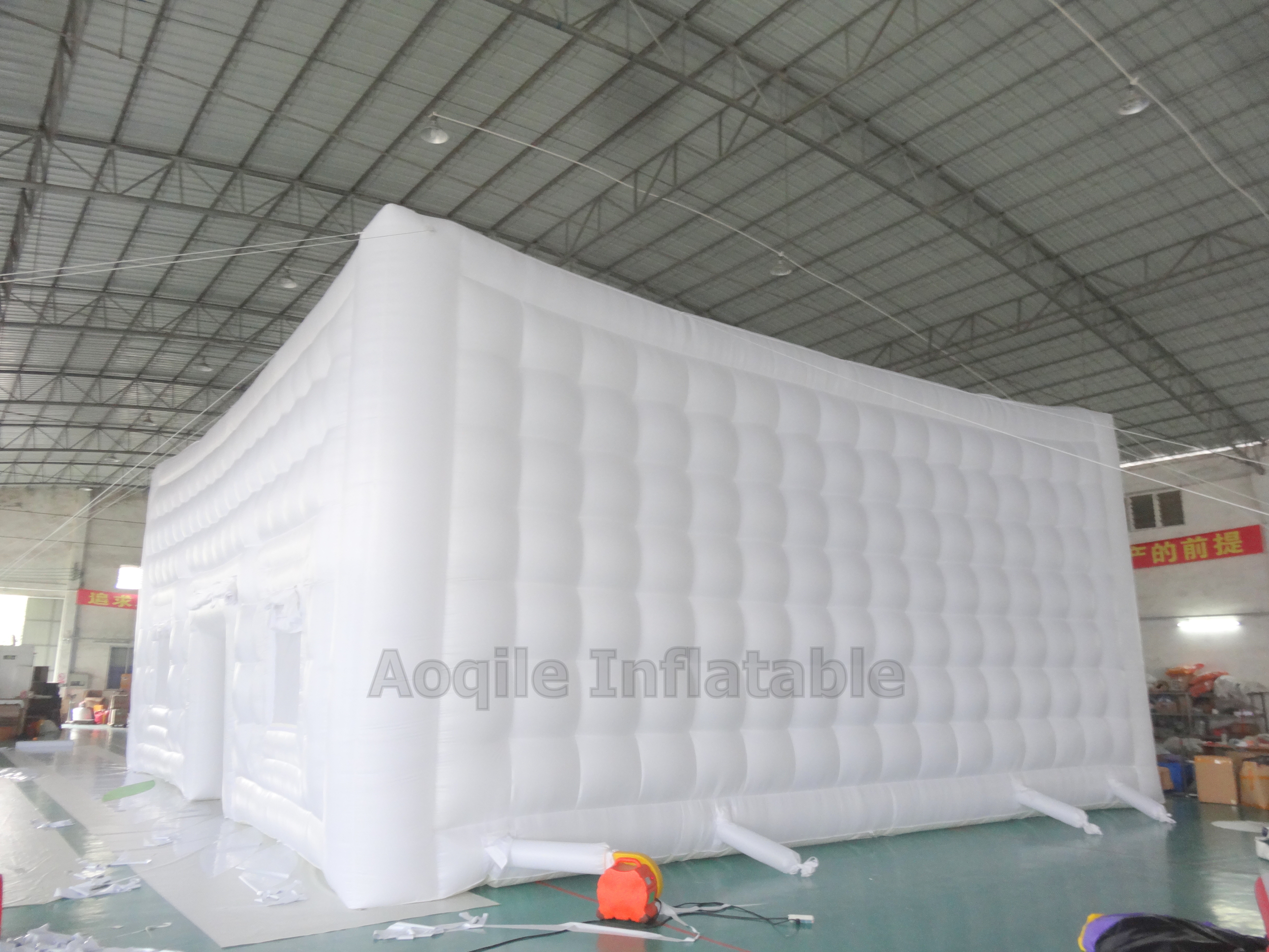 Outdoor Oxford Cloth Cube Tent Trade Show Advertising Tent Led Lighting Mobile Portable Inflatable Bubble Tent