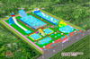 Commercial rectangular outdoors metal large frame amusement park swimming pool with filtration system