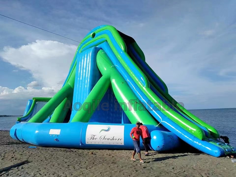 Commercial Airtight Floating Large Inflatable Water High Speed Slide Inflatable Water Park