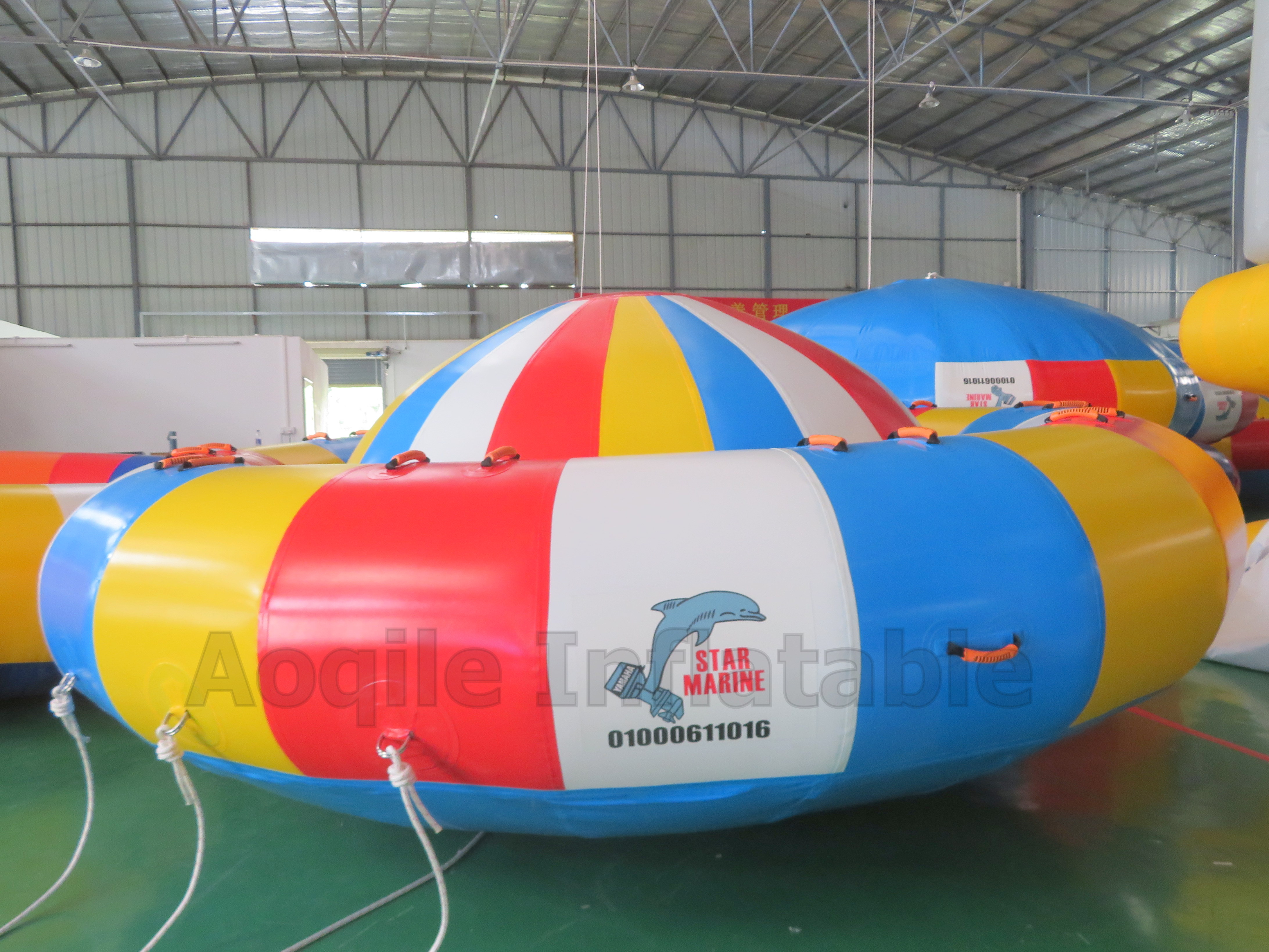 Funny Water Motorboat Towing UFO Inflatable Disco Boat Towable Inflatable Banana Boat Towable