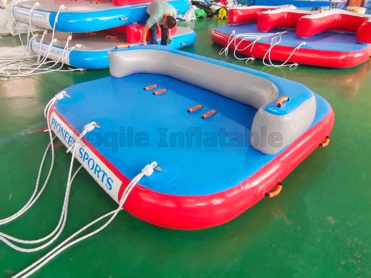 Customized Large Pvc Summer Water Inflatable Sofa Flying Fish Sea Surfing Flying Fish Extreme Sports