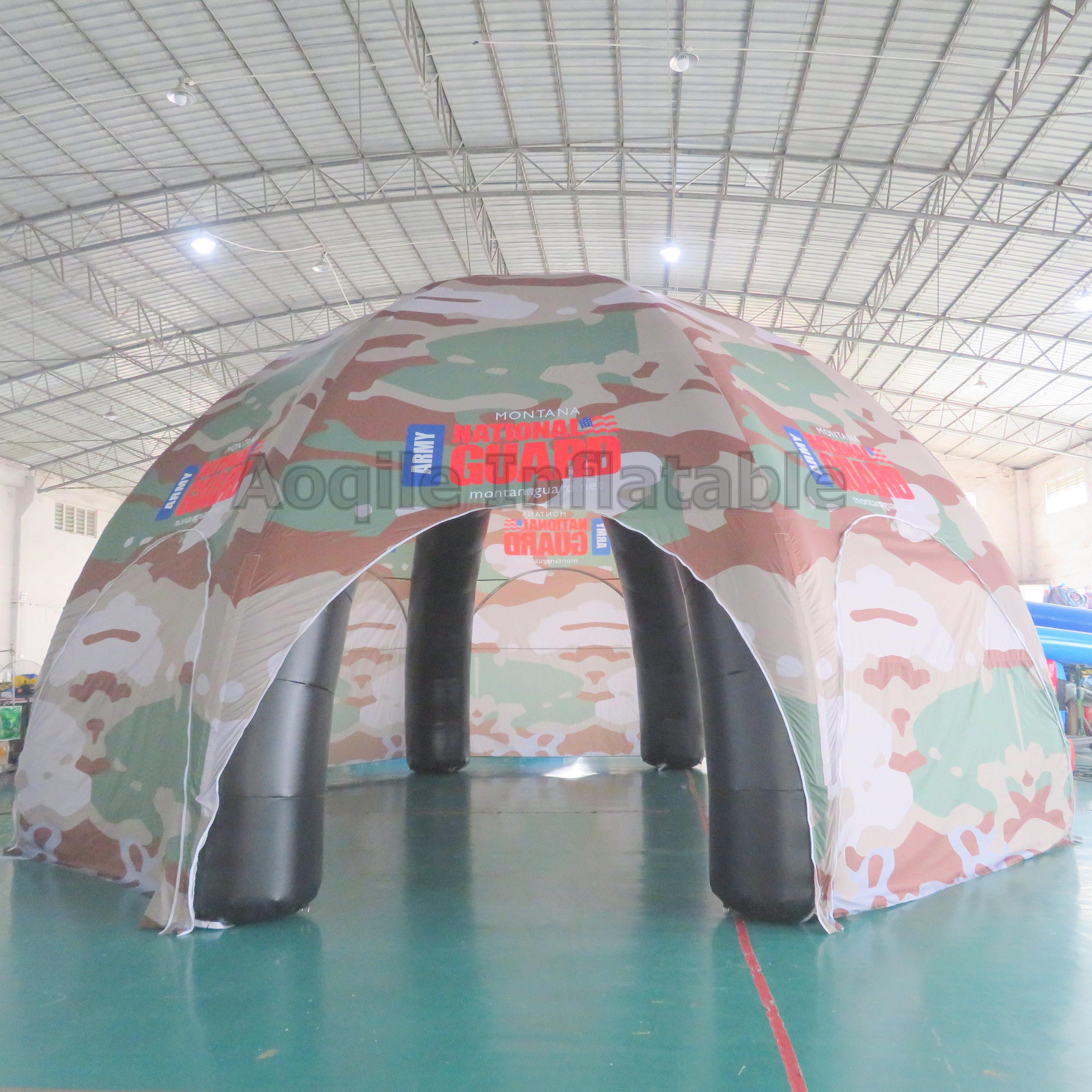 Large Commercial Outdoor Portable Advertising Tent Inflatable Dome Camouflage Tent